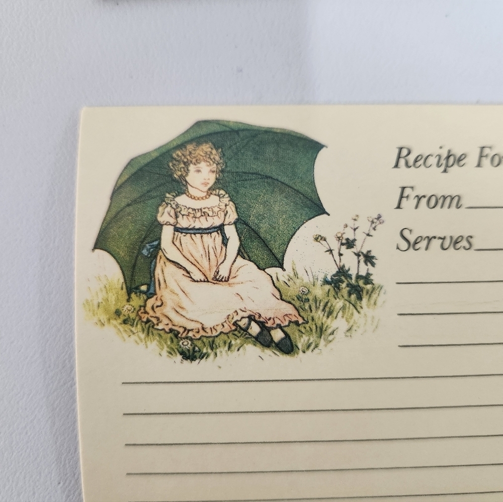 30 Vintage Recipe Cards with Illustrations - Picture 10 of 10